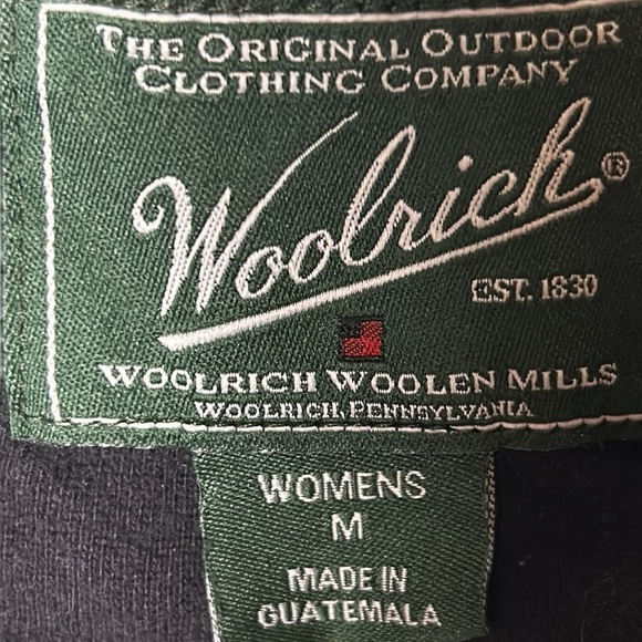Woolrich sweater, women M. quarter zip, vintage,logo,quality craftsmanship, - Picture 2 of 13
